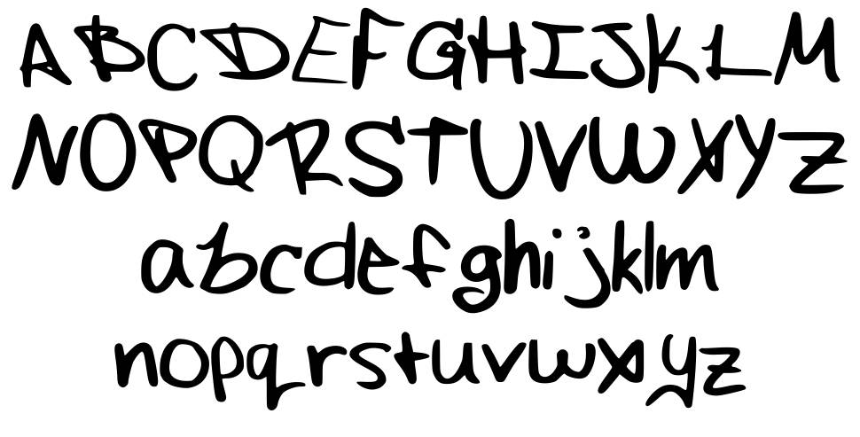 Fluffle Muffle Hand písmo Exempláře