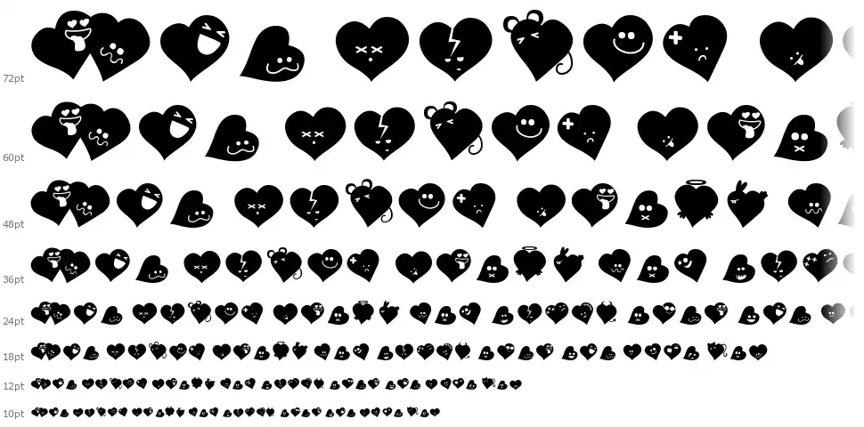 Fluffy Hearts Dingfont waterfall