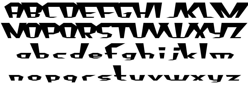 Fluoride Beings font specimens