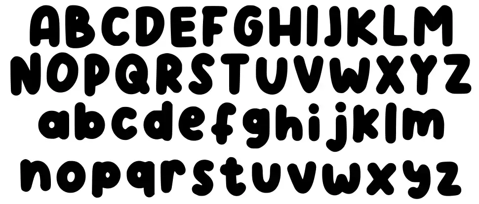 Fluttershyfont specimens