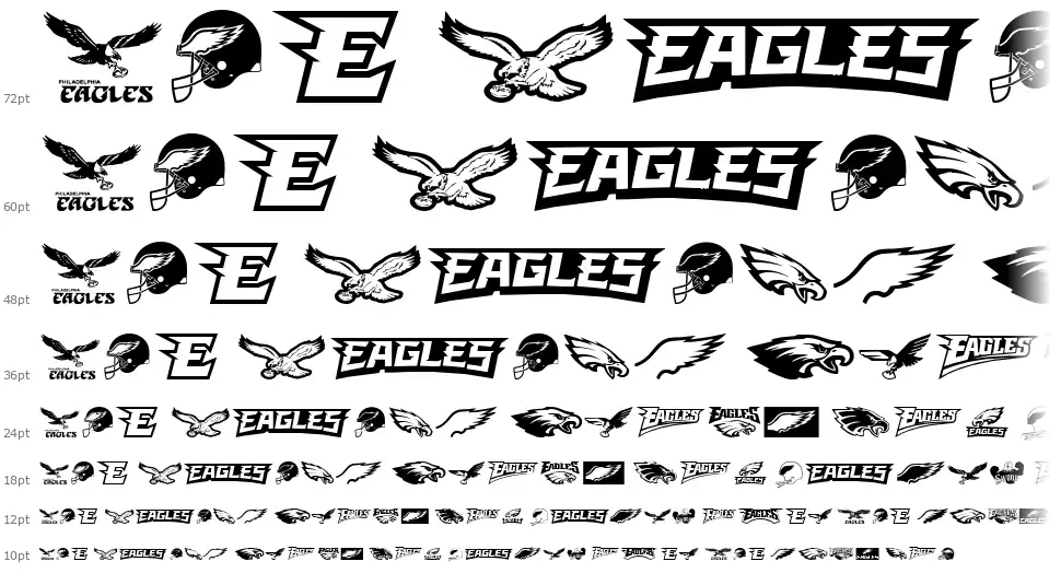Fly Eagles Flyfont waterfall
