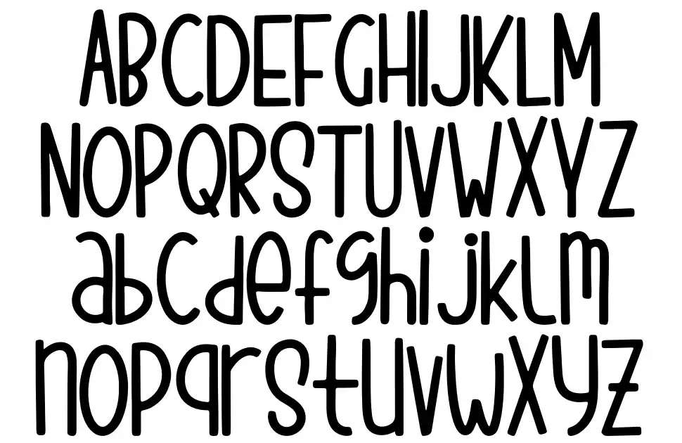 Flying Foxes font specimens