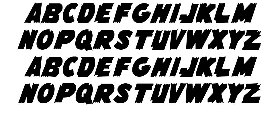 Flying Leatherneck font specimens