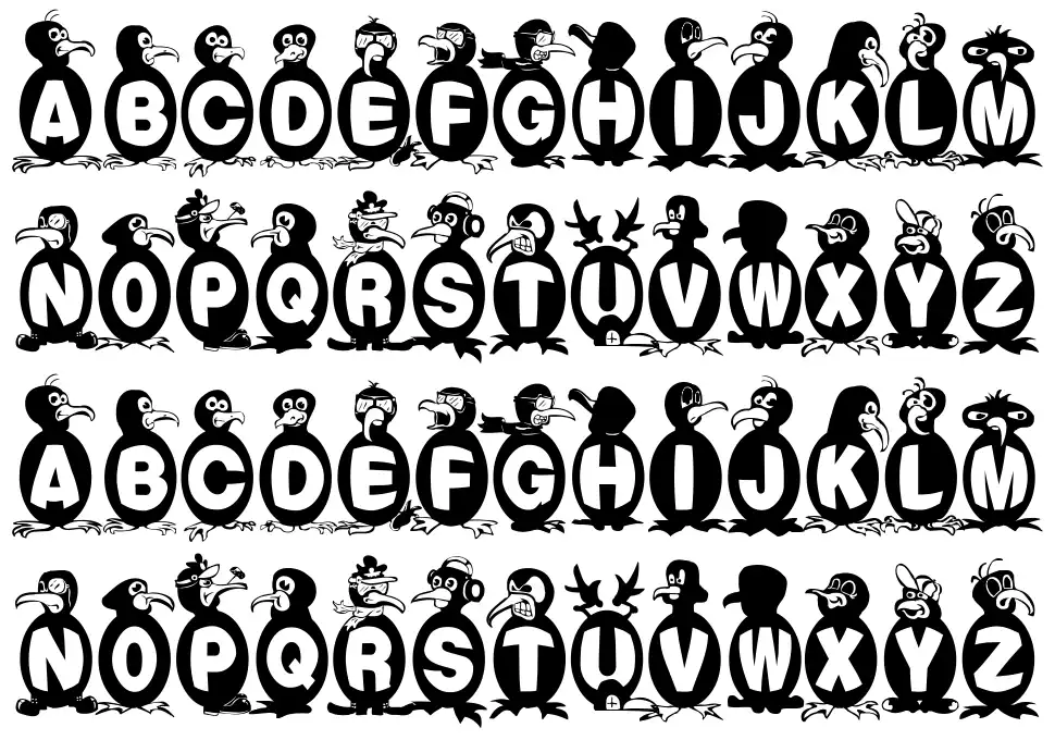 Flying Penguin font by Fish Dicks FontRiver