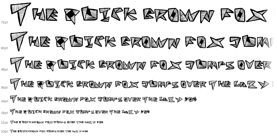 Fold Linefont waterfall