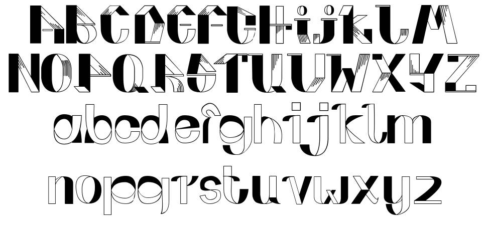 Fold Up font specimens