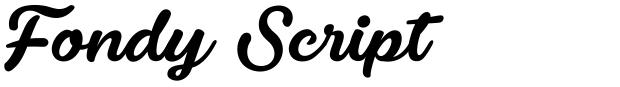 Fondy Script