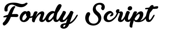 Fondy Script font