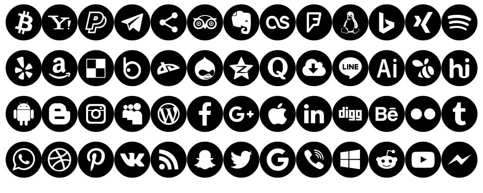 Font 100 Icons font