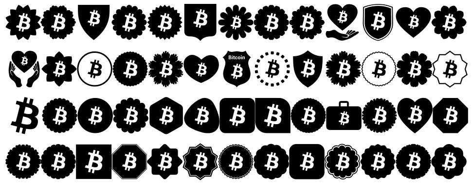 Font Bitcoin Color font