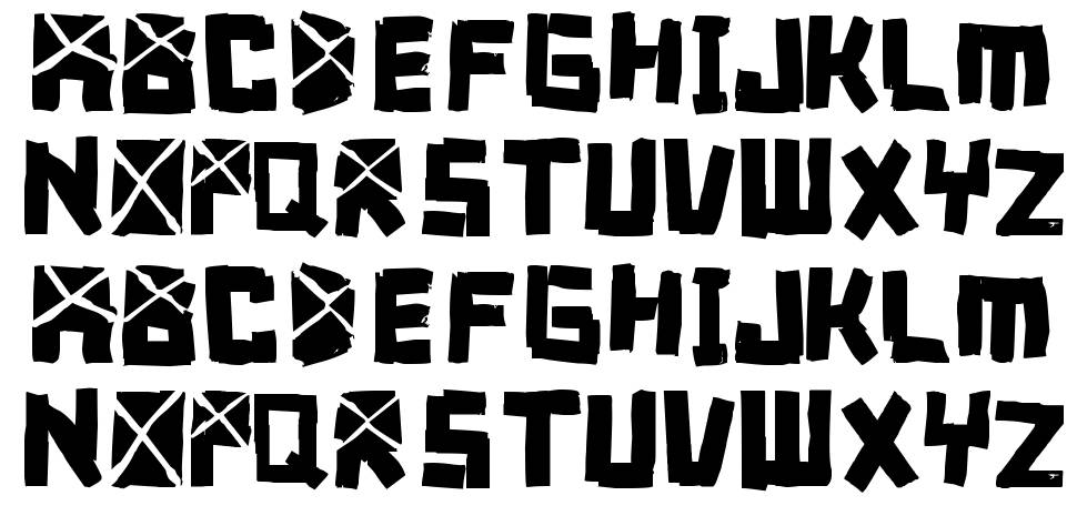 Font Breakdown font specimens