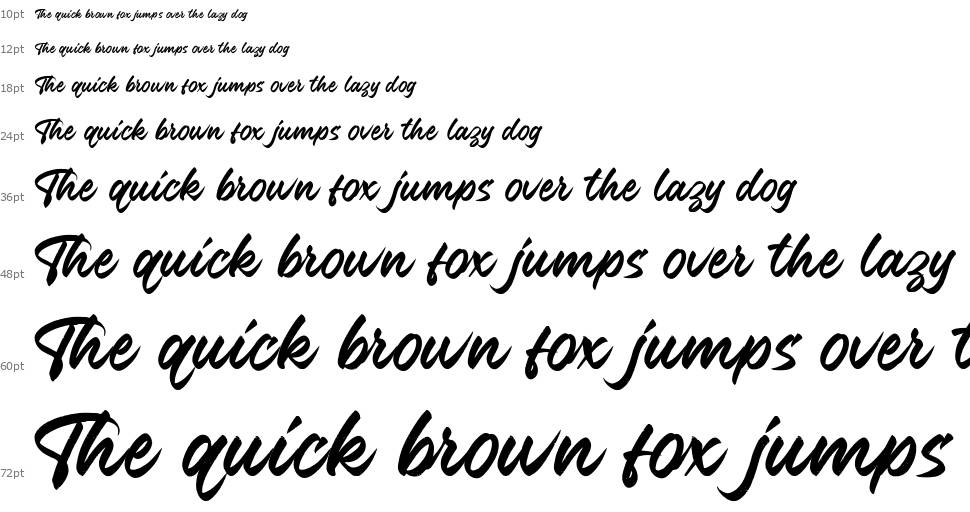 Font Brush font Şelale