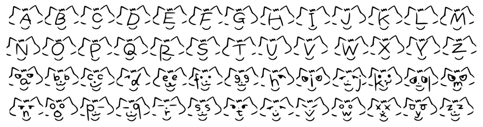 Font Cats шрифт Спецификация