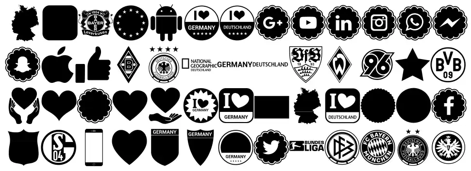 Font Color Germanyfont specimens