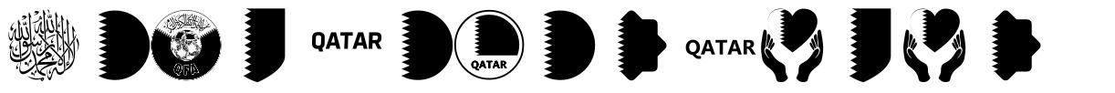 Font Color Qatar шрифт
