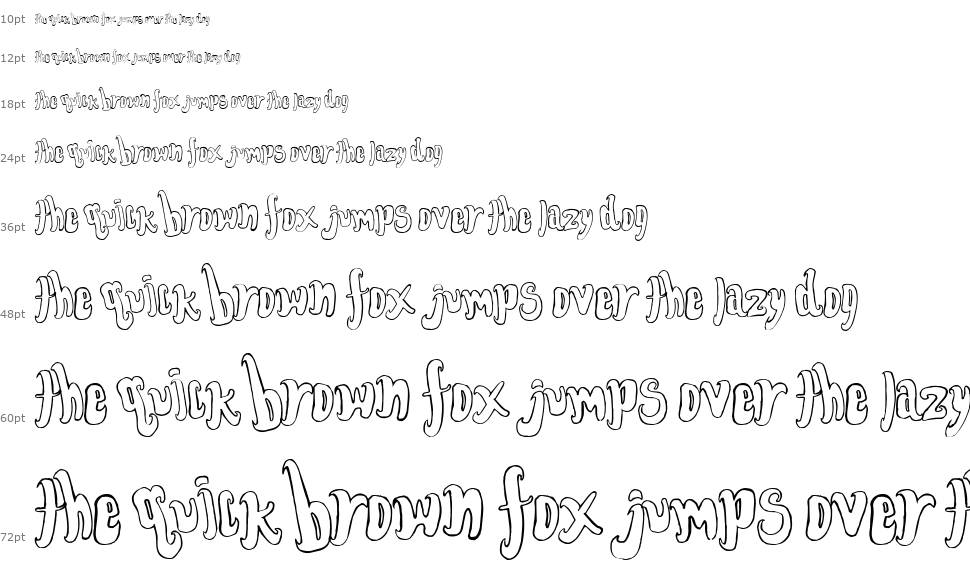 Font for the dumped шрифт Водопад