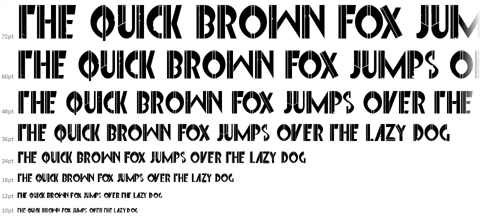 Font Interruptedfont waterfall
