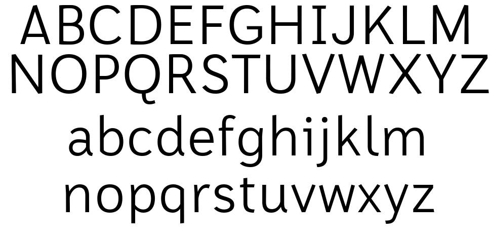 Font Rodona font specimens