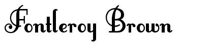 Fontleroy Brown 字形