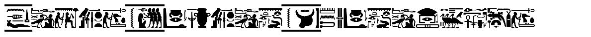 Fonts Vector Hieroglyps फॉन्ट