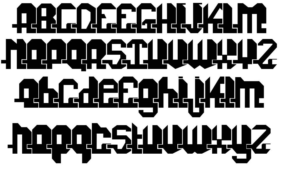 Fonuzzle font specimens