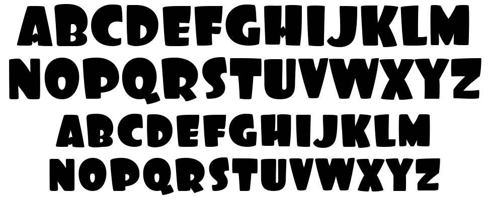 Foo-Regular font specimens