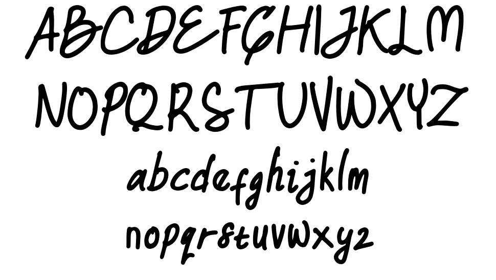 Foolish Hand font Örnekler