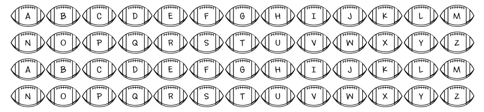 Footballs font Örnekler