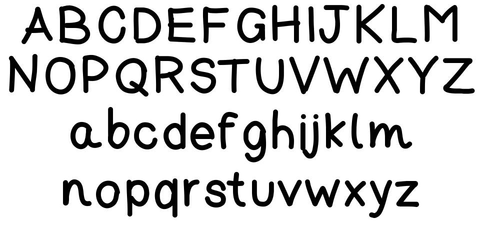 For My True Love font specimens
