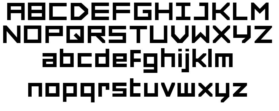 Forced Square font Örnekler