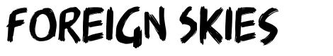 Foreign Skies font