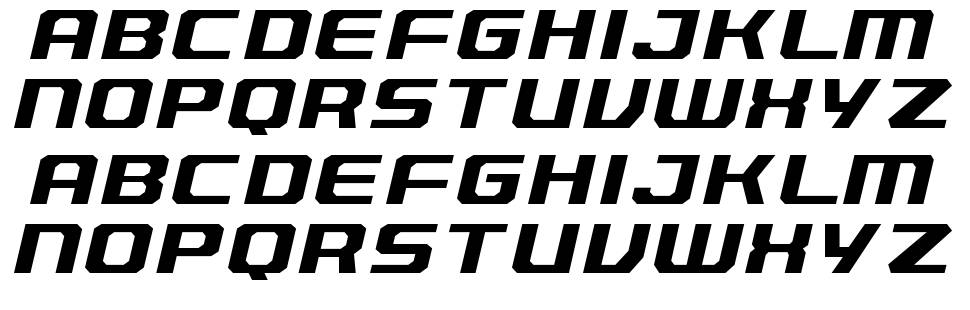 Foreigner font specimens