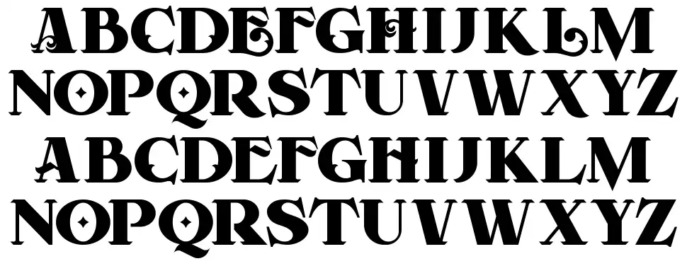 Forest font Örnekler