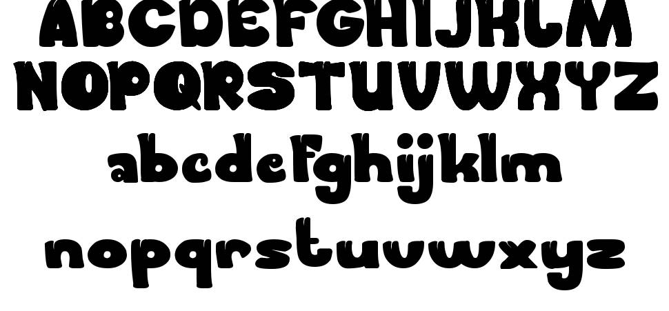 Forest Thing font specimens