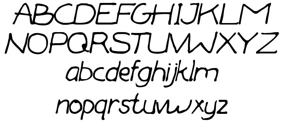 Forestia Handed font specimens