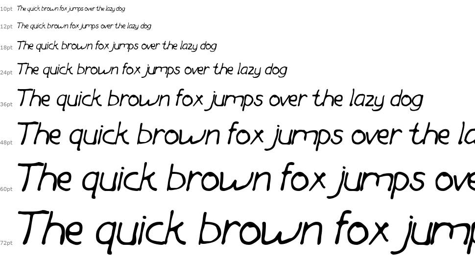 Forestia Handed font Waterfall