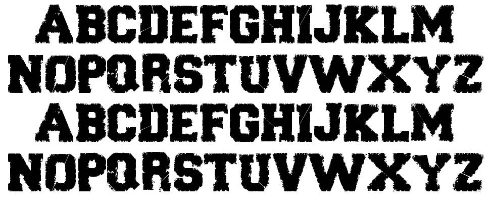 Forever Black font specimens
