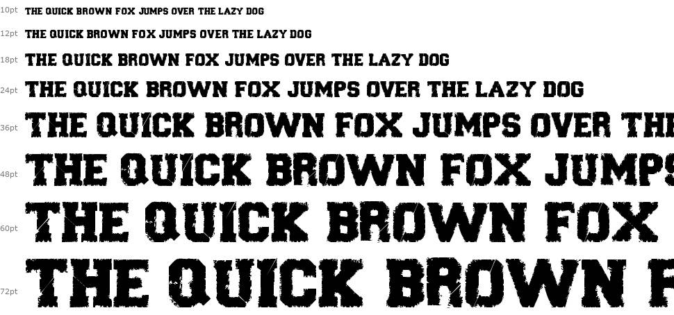 Forever Black font Waterfall