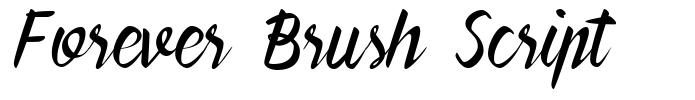 Forever Brush Script fonte
