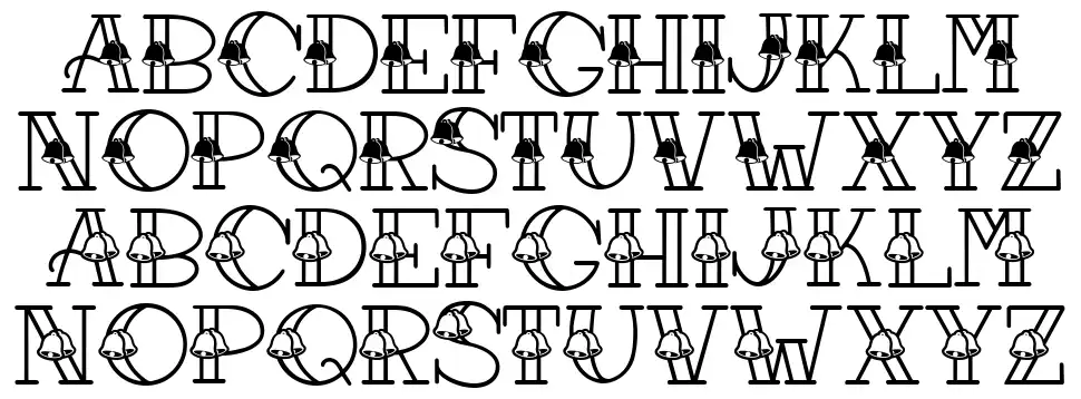 Forever Christmas Bells font Örnekler