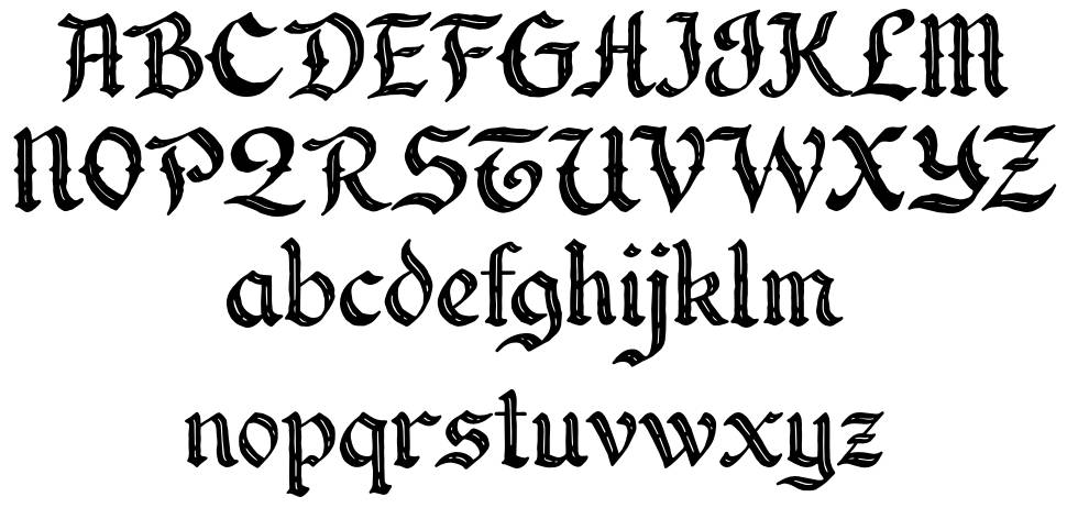 Forgoth font Örnekler
