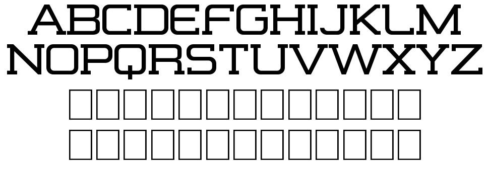 Formation Serif 字形 标本