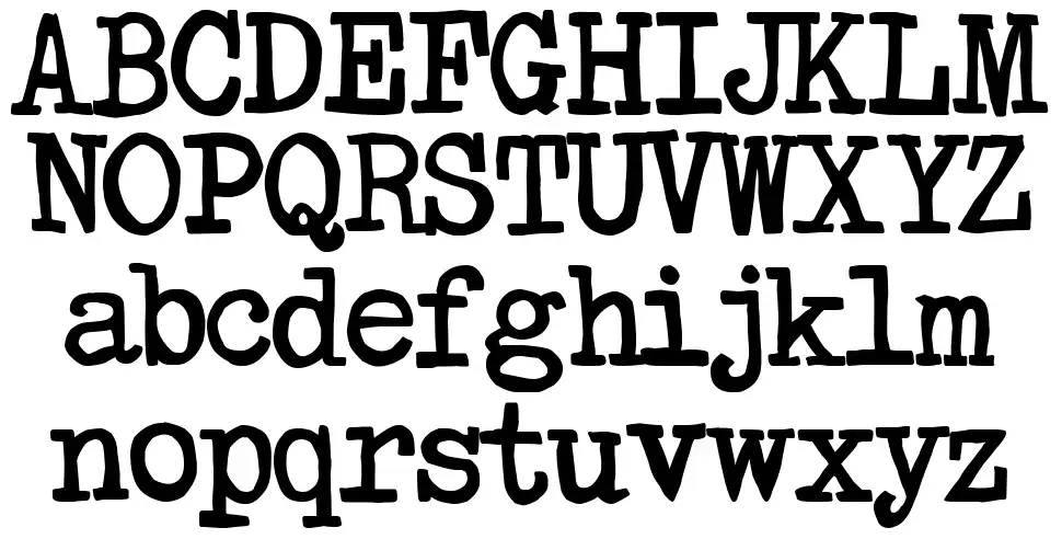 Formulario 1312 font Örnekler