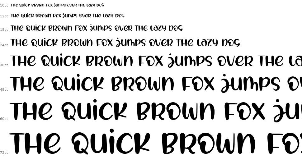 Forsty Candy font Waterfall