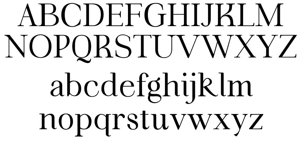 Fortela Typeface font specimens