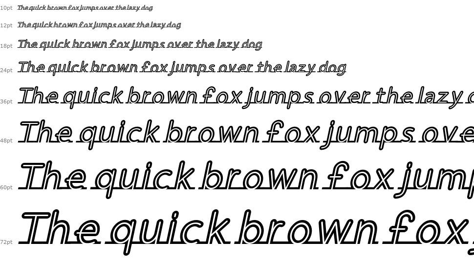 Fortrack font Waterfall