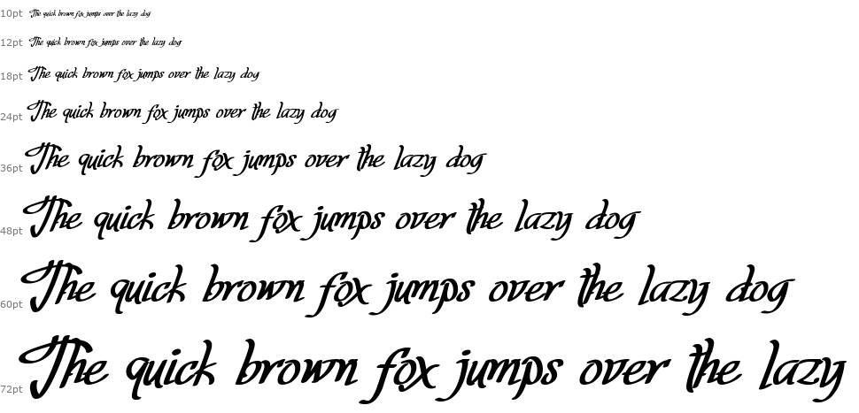 Fortuin Handlettering font Waterfall