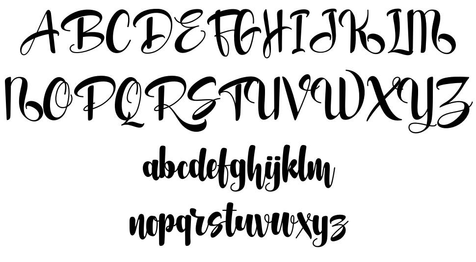 Fortunela schriftart vorschau