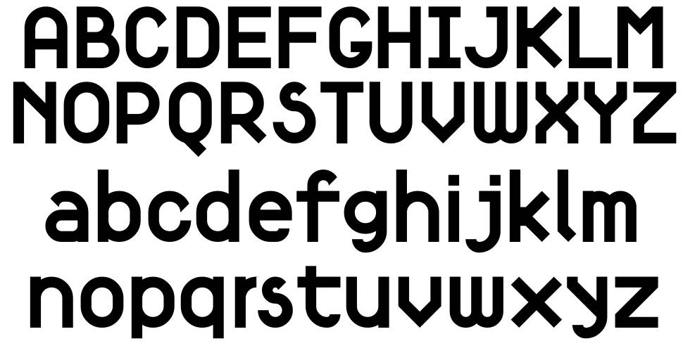 Fortyfive font Örnekler