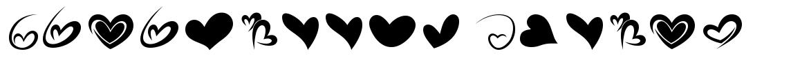 Fotograami Hearts шрифт